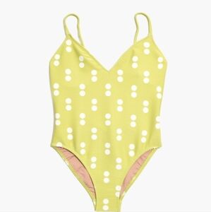 Madewell S Ribbed Low-V One-Piece Swimsuit